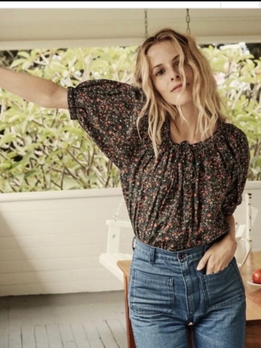 Doen Sia Top in Petit Jardin Size L